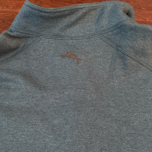Tommy Bahama Teal Zip-Up Sweater - Picture 3 of 9